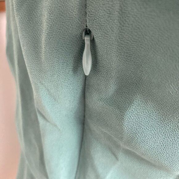 Naked Zebra High Neck Blouse w/peplum and keyhole neckline & back lined - Picture 7 of 13